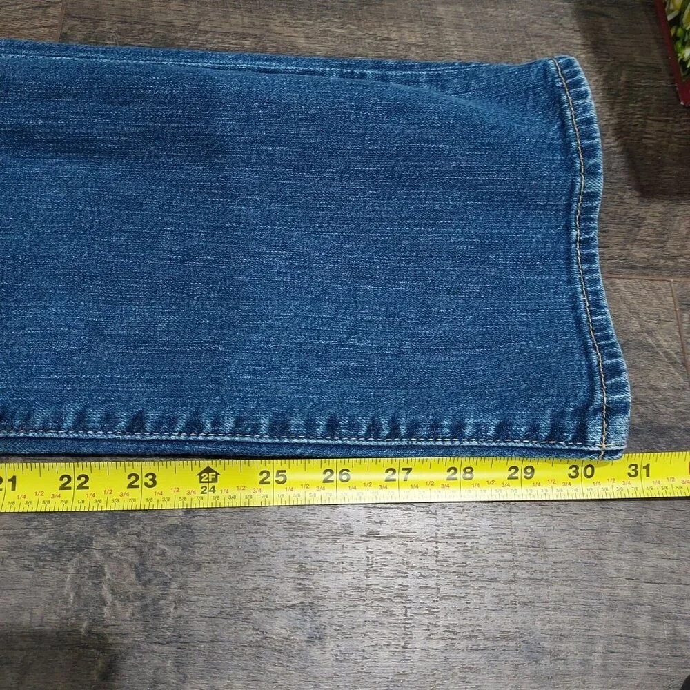Eddie Bauer Slightly Curvy Bootcut Jeans Blue Size 8 - Picture 6 of 11